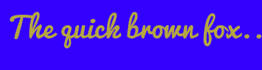 Image with Font Color B5A642 and Background Color 3300FF